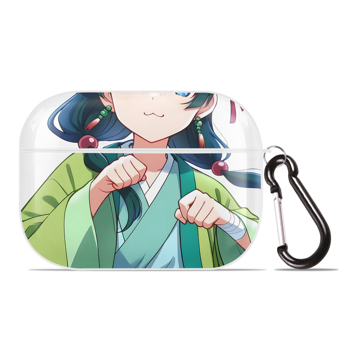 （画像用） 薬屋のひとりごと The Apothecary Diaries 【AirPods Pro用】ハードシェル保護ケース 耐衝撃・防指紋・カラビナ付き商品仕様