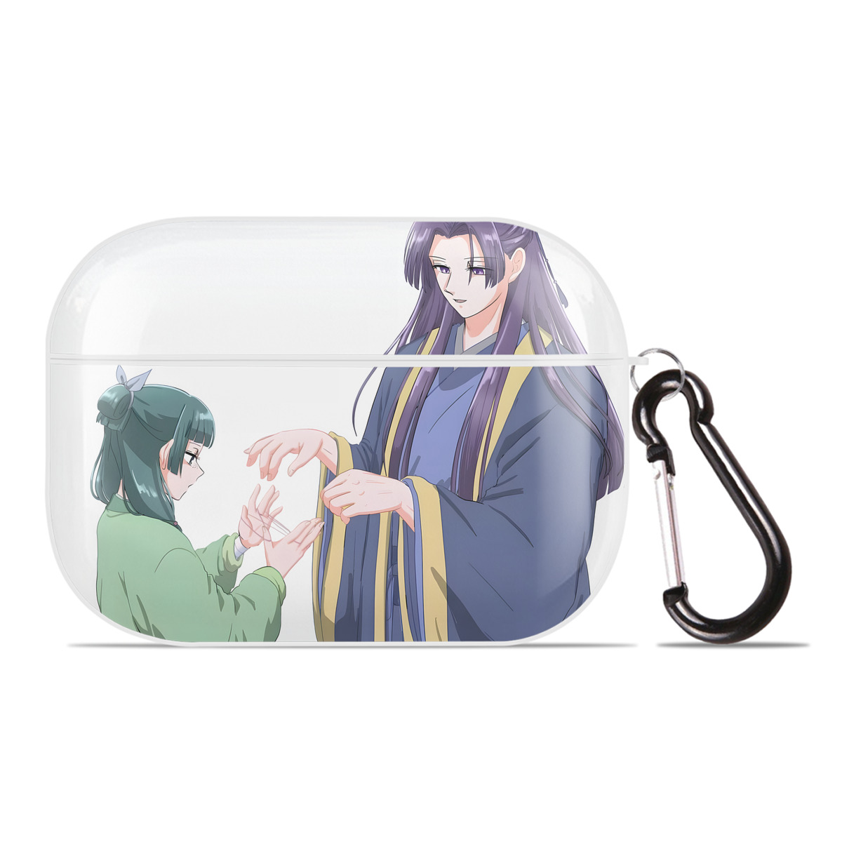 （画像用） 薬屋のひとりごと The Apothecary Diaries 【AirPods Pro用】ハードシェル保護ケース 耐衝撃・防指紋・カラビナ付き商品仕様