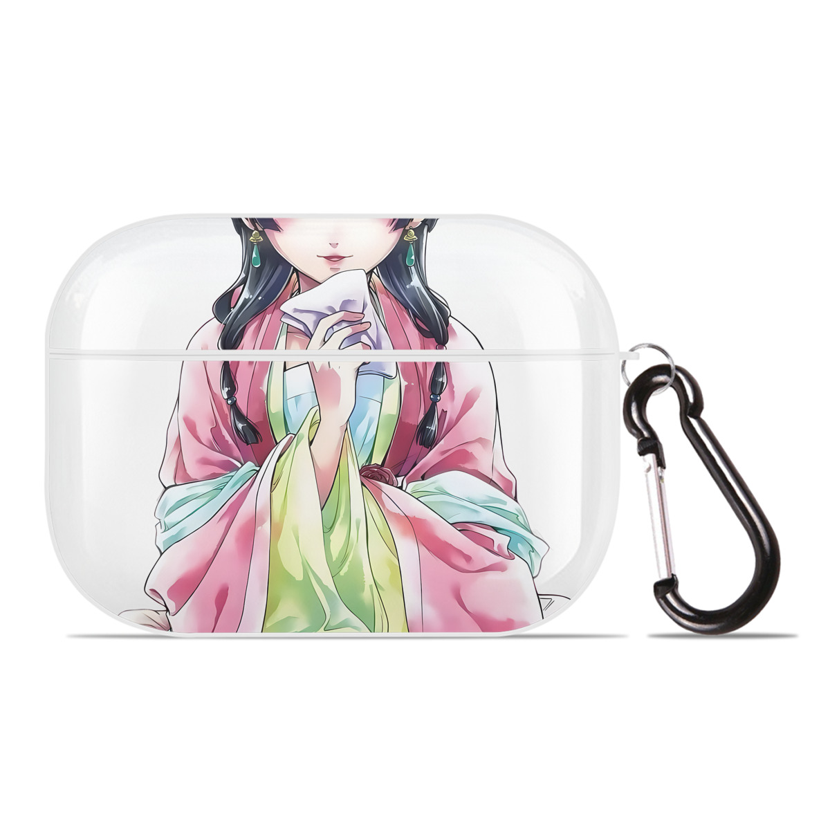 （画像用） 薬屋のひとりごと The Apothecary Diaries 【AirPods Pro用】ハードシェル保護ケース 耐衝撃・防指紋・カラビナ付き商品仕様
