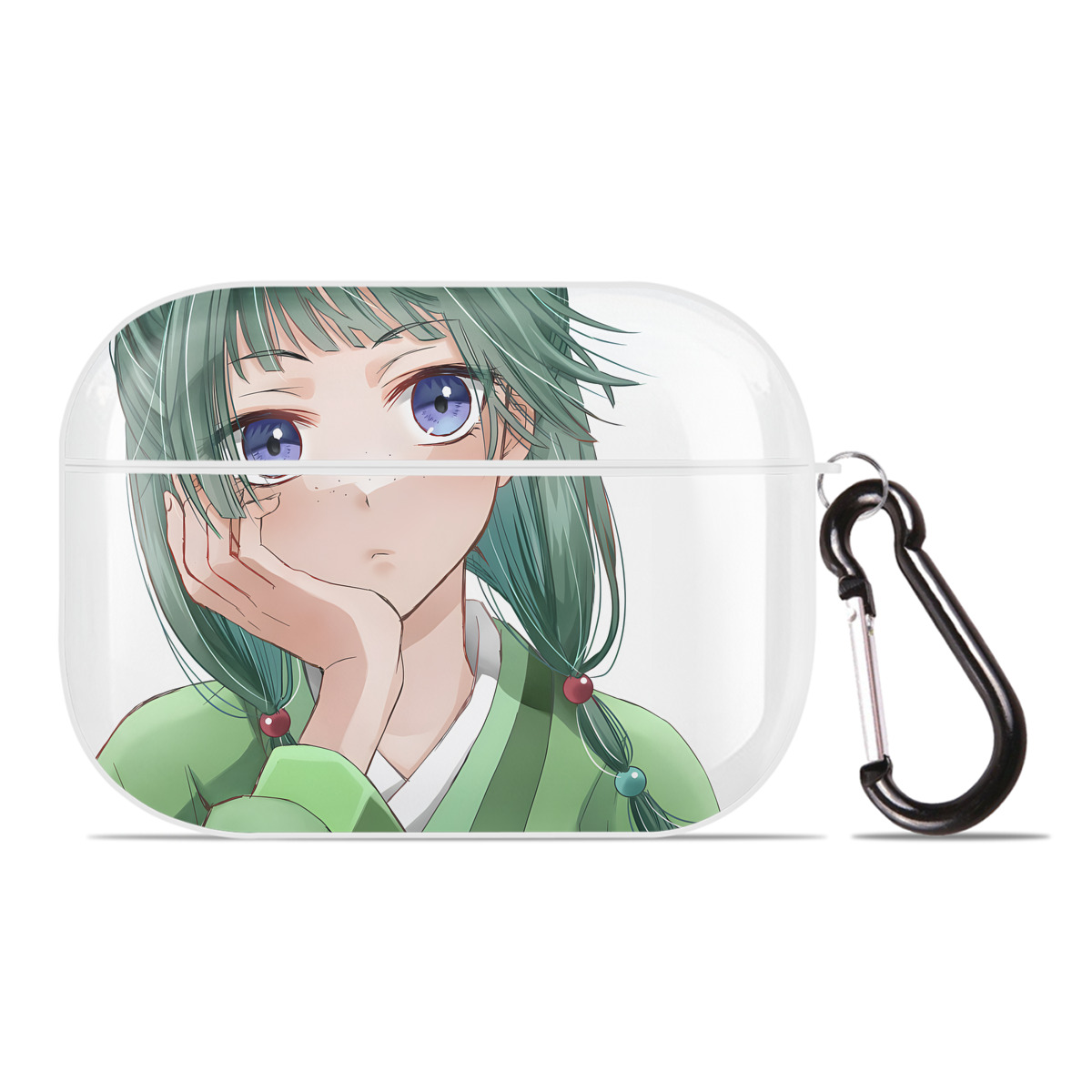 （画像用） 薬屋のひとりごと The Apothecary Diaries 【AirPods Pro用】ハードシェル保護ケース 耐衝撃・防指紋・カラビナ付き商品仕様