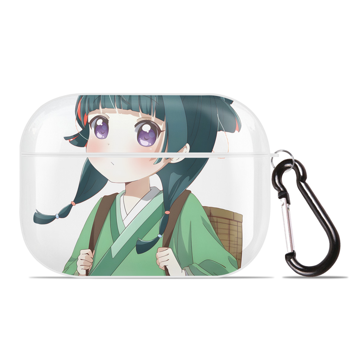 （画像用） 薬屋のひとりごと The Apothecary Diaries 【AirPods Pro用】ハードシェル保護ケース 耐衝撃・防指紋・カラビナ付き商品仕様