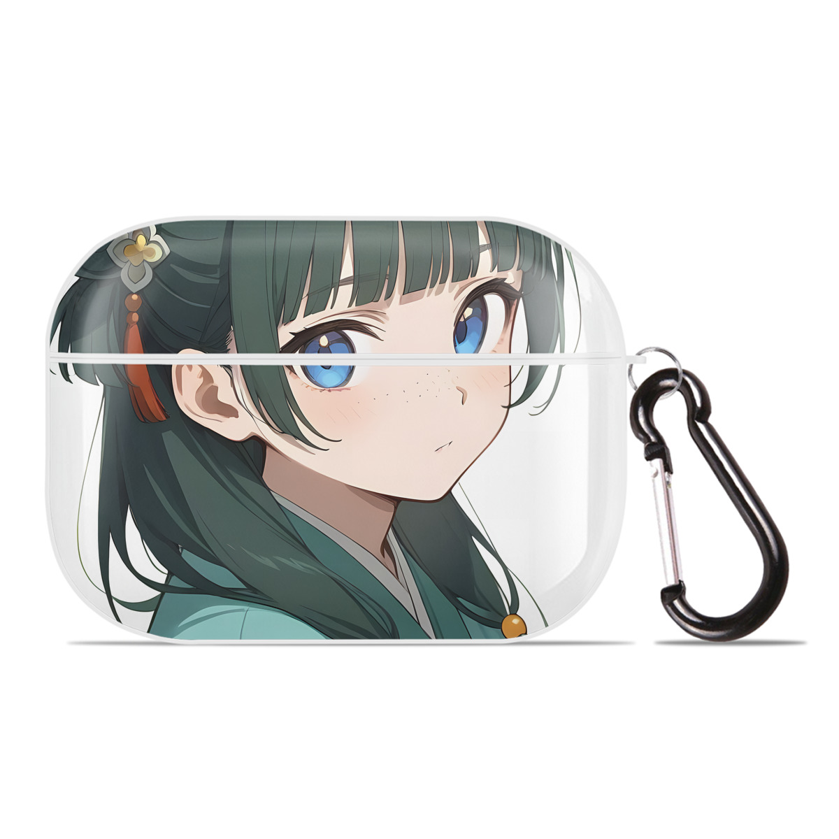 （画像用） 薬屋のひとりごと The Apothecary Diaries 【AirPods Pro用】ハードシェル保護ケース 耐衝撃・防指紋・カラビナ付き商品仕様