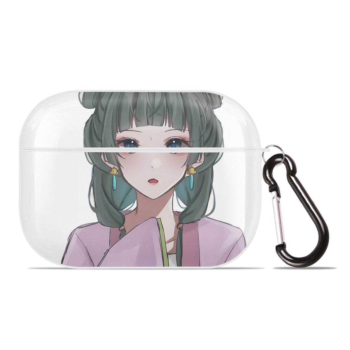 （画像用） 薬屋のひとりごと The Apothecary Diaries 【AirPods Pro用】ハードシェル保護ケース 耐衝撃・防指紋・カラビナ付き商品仕様
