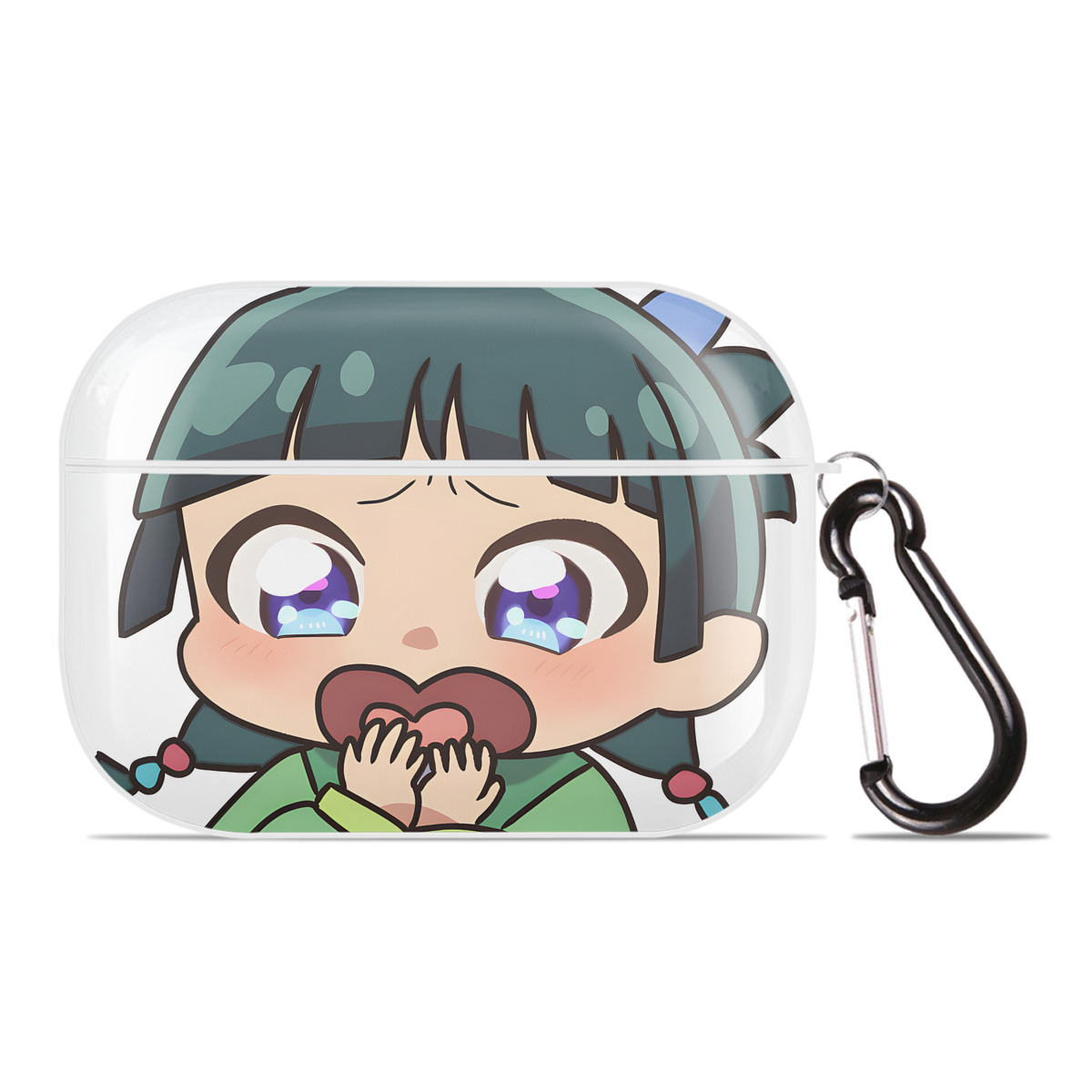 （画像用） 薬屋のひとりごと The Apothecary Diaries 【AirPods Pro用】ハードシェル保護ケース 耐衝撃・防指紋・カラビナ付き商品仕様