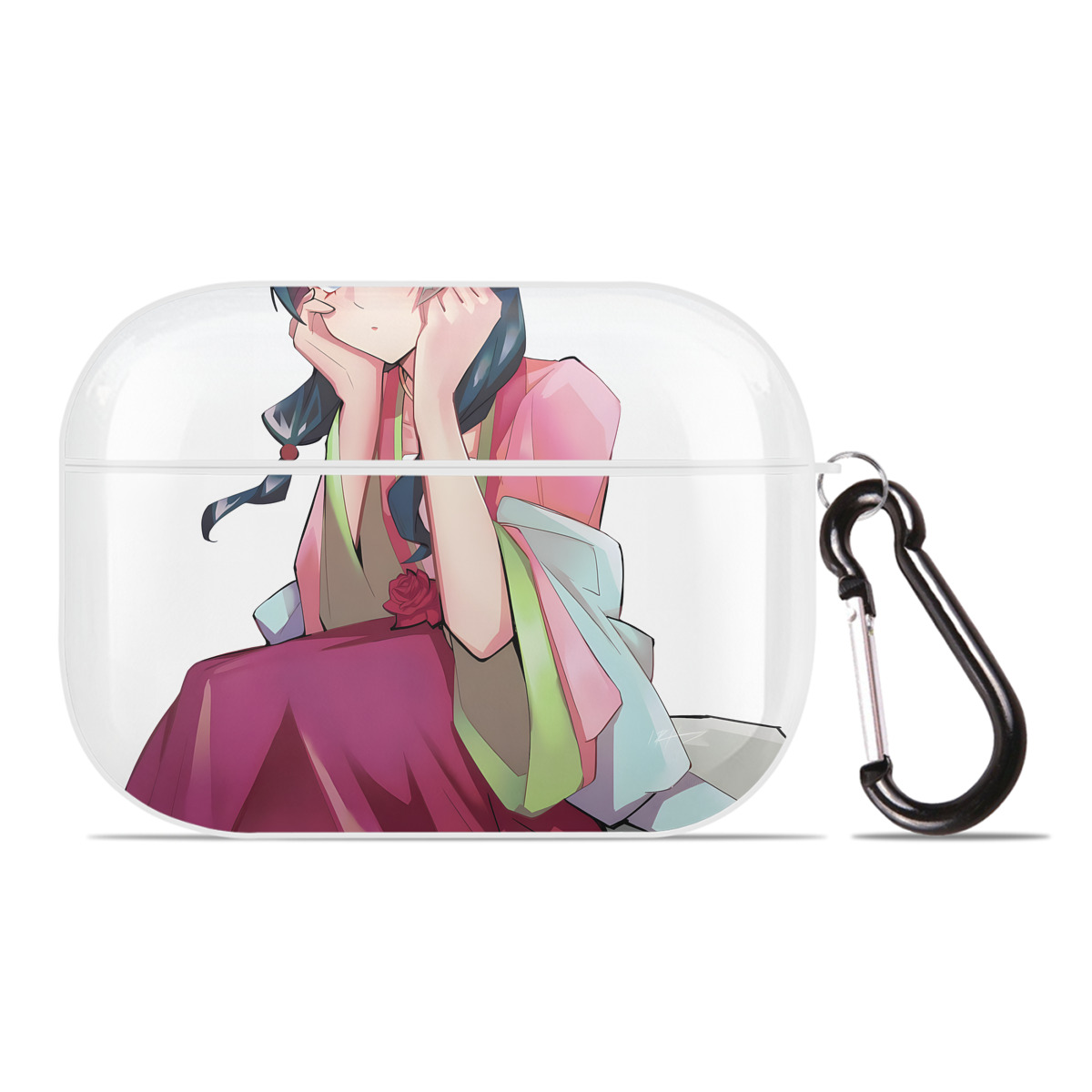 （画像用） 薬屋のひとりごと The Apothecary Diaries 【AirPods Pro用】ハードシェル保護ケース 耐衝撃・防指紋・カラビナ付き商品仕様