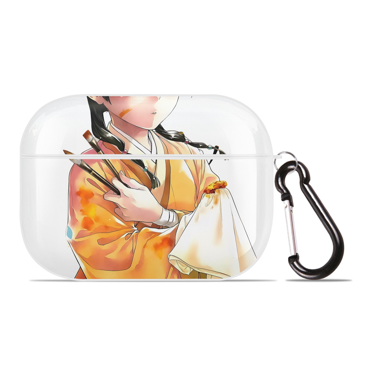 （画像用） 薬屋のひとりごと The Apothecary Diaries 【AirPods Pro用】ハードシェル保護ケース 耐衝撃・防指紋・カラビナ付き商品仕様