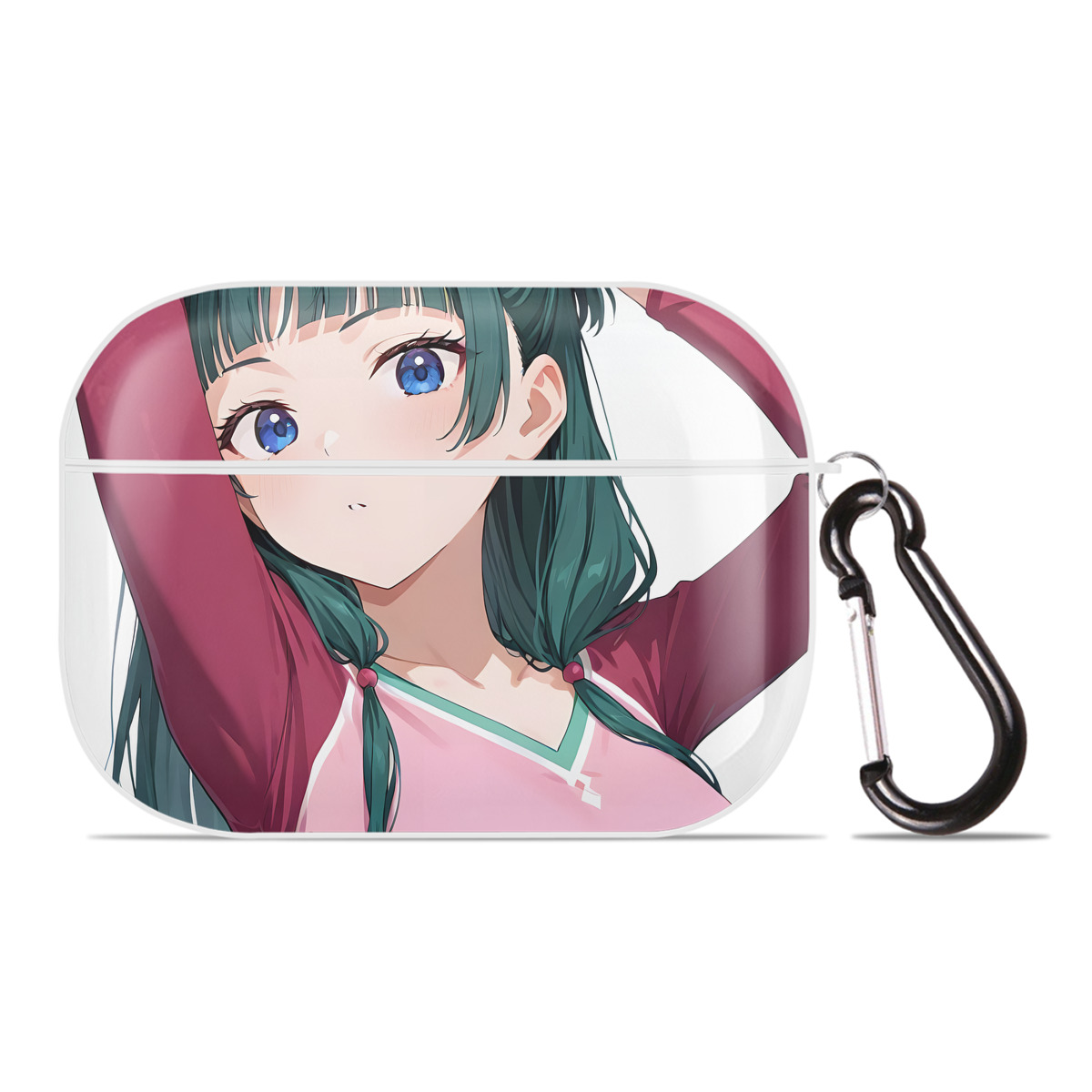 （画像用） 薬屋のひとりごと The Apothecary Diaries 【AirPods Pro用】ハードシェル保護ケース 耐衝撃・防指紋・カラビナ付き商品仕様