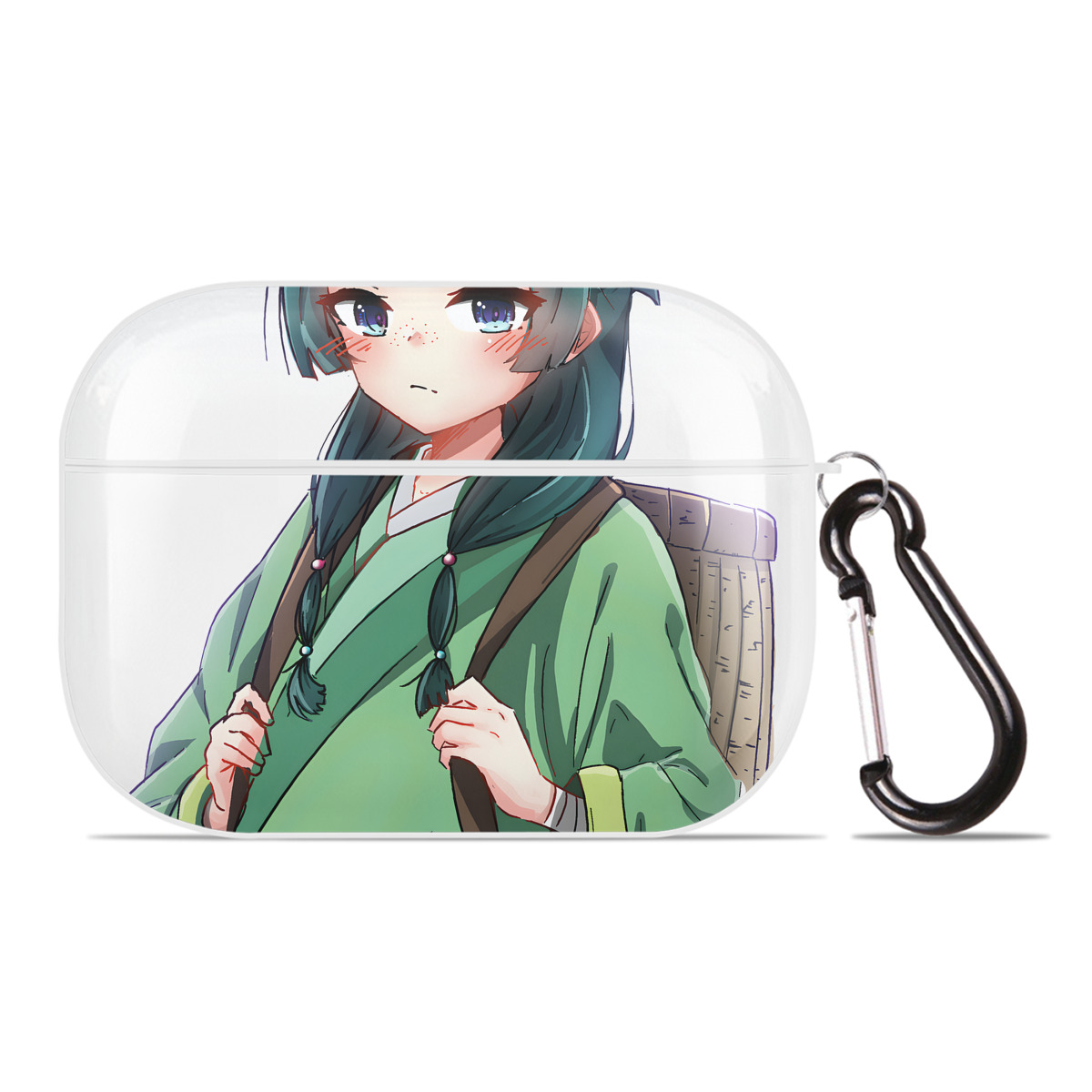 （画像用） 薬屋のひとりごと The Apothecary Diaries 【AirPods Pro用】ハードシェル保護ケース 耐衝撃・防指紋・カラビナ付き商品仕様