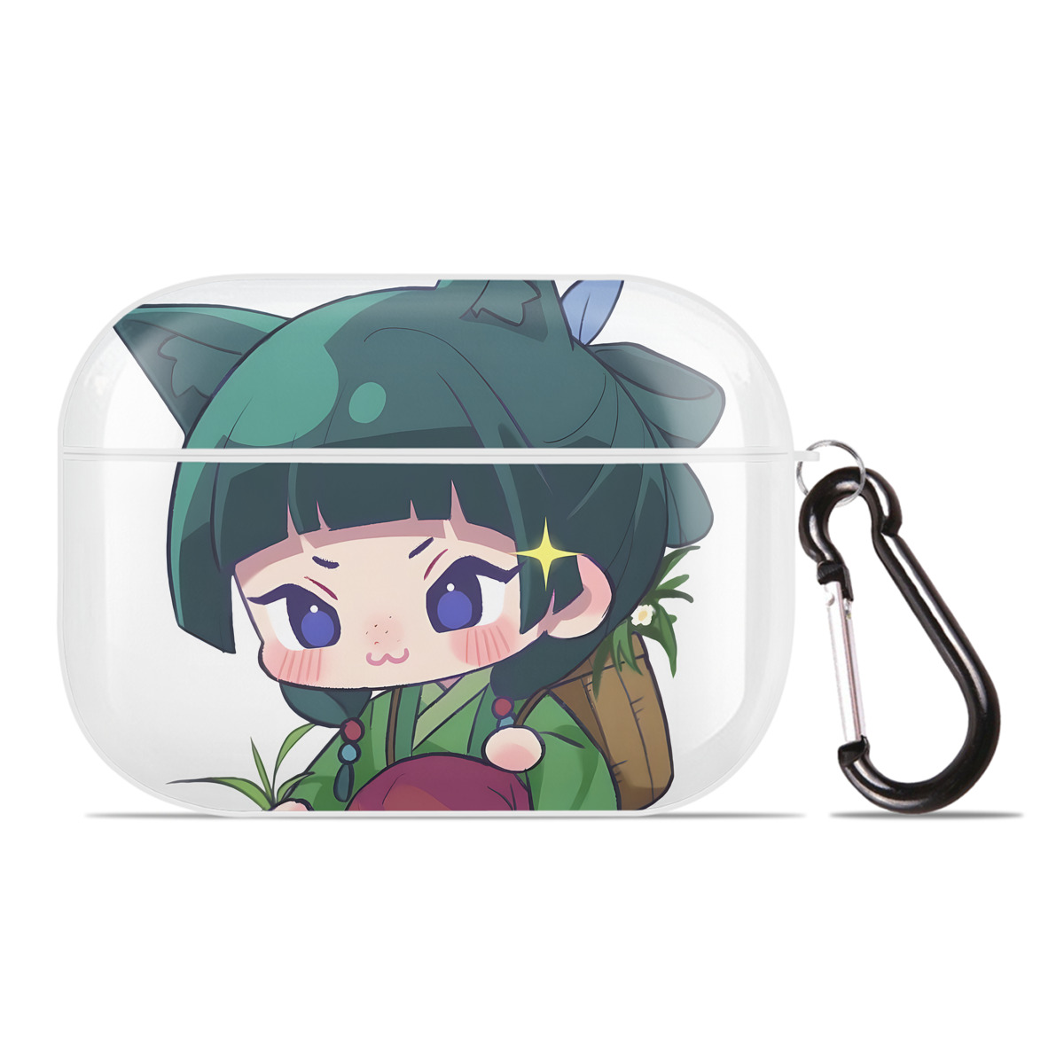 （画像用） 薬屋のひとりごと The Apothecary Diaries 【AirPods Pro用】ハードシェル保護ケース 耐衝撃・防指紋・カラビナ付き商品仕様