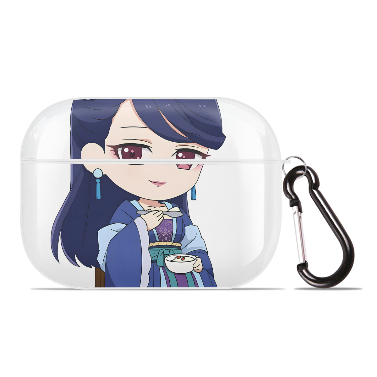 （画像用） 薬屋のひとりごと The Apothecary Diaries 【AirPods Pro用】ハードシェル保護ケース 耐衝撃・防指紋・カラビナ付き商品仕様