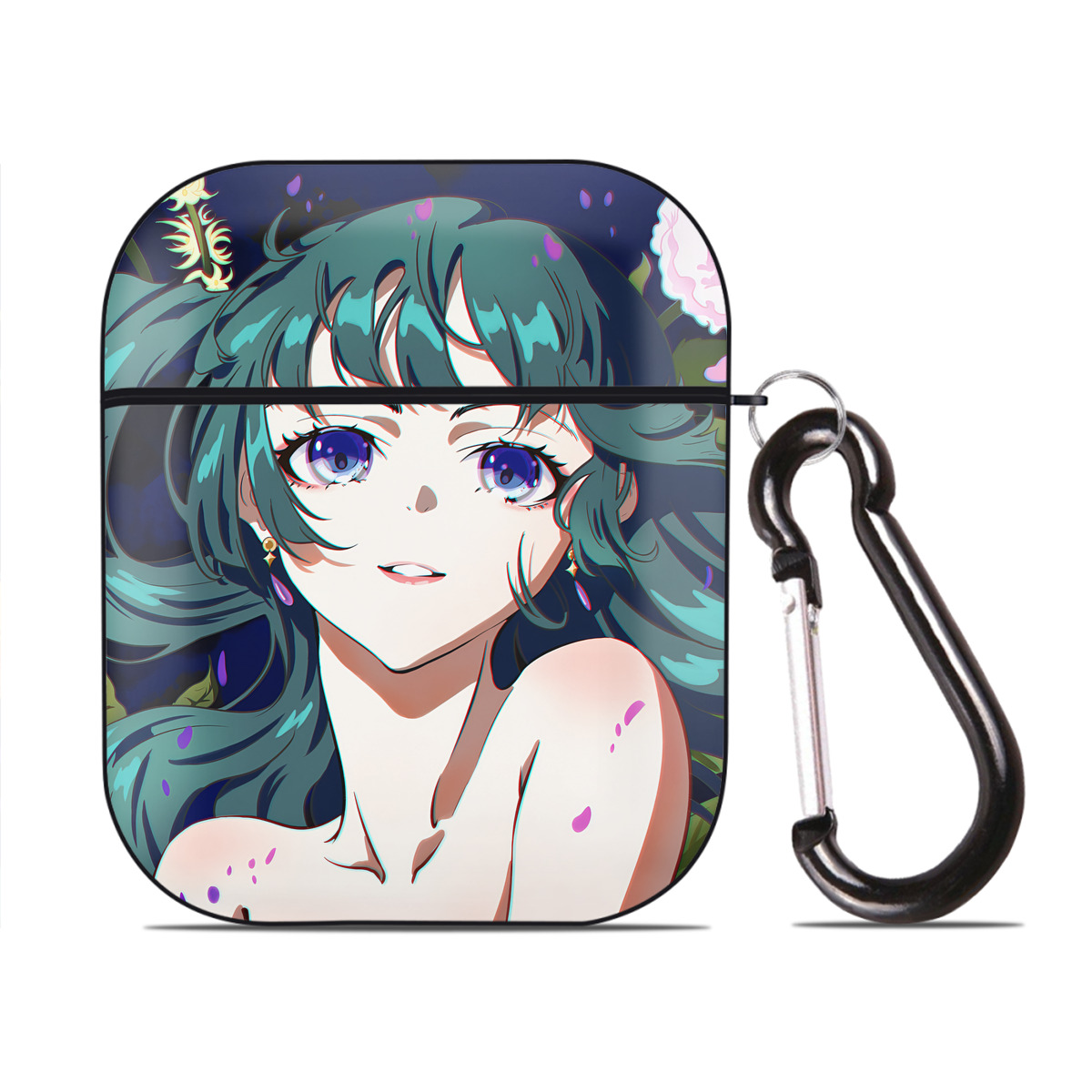 （画像用） 薬屋のひとりごと The Apothecary Diaries AirPods 第2世代保護ケース ハードシェル ブラック 耐衝撃・防指紋・カラビナ付き