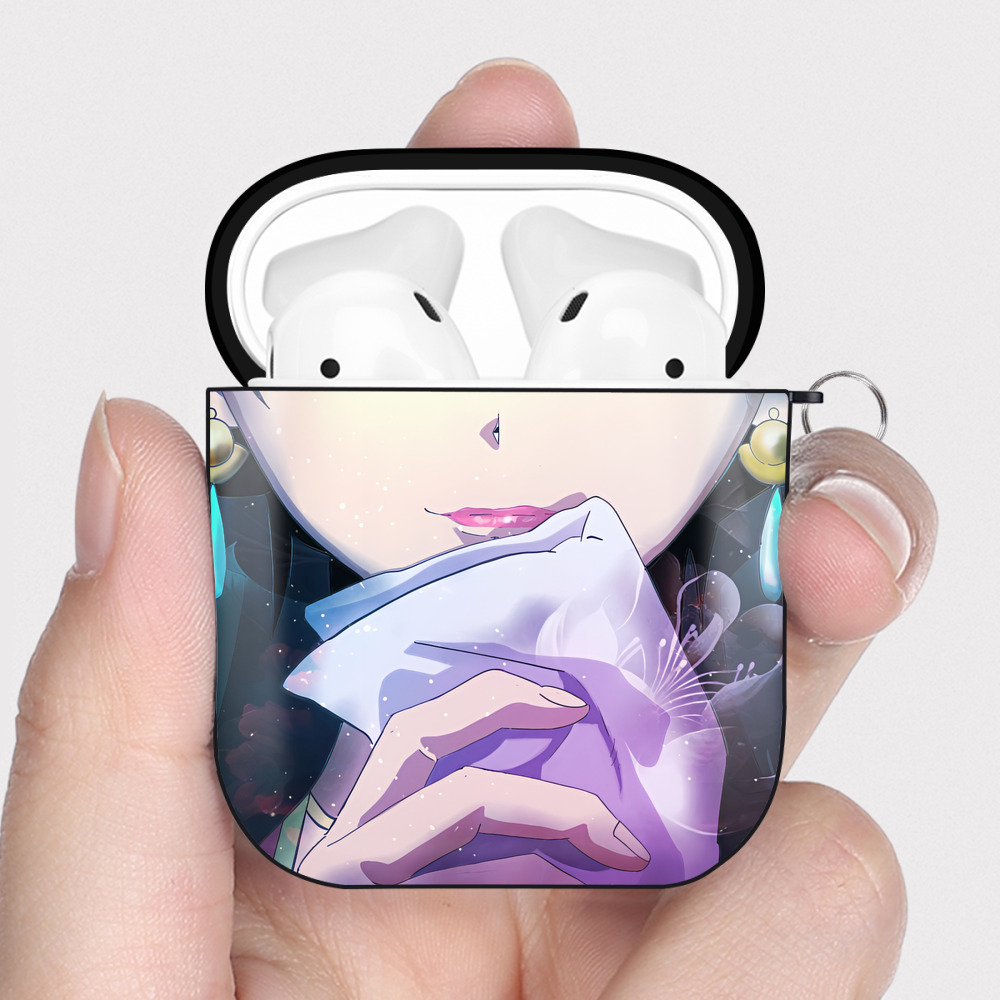 （画像用） 薬屋のひとりごと The Apothecary Diaries AirPods 第2世代保護ケース ハードシェル ブラック 耐衝撃・防指紋・カラビナ付き