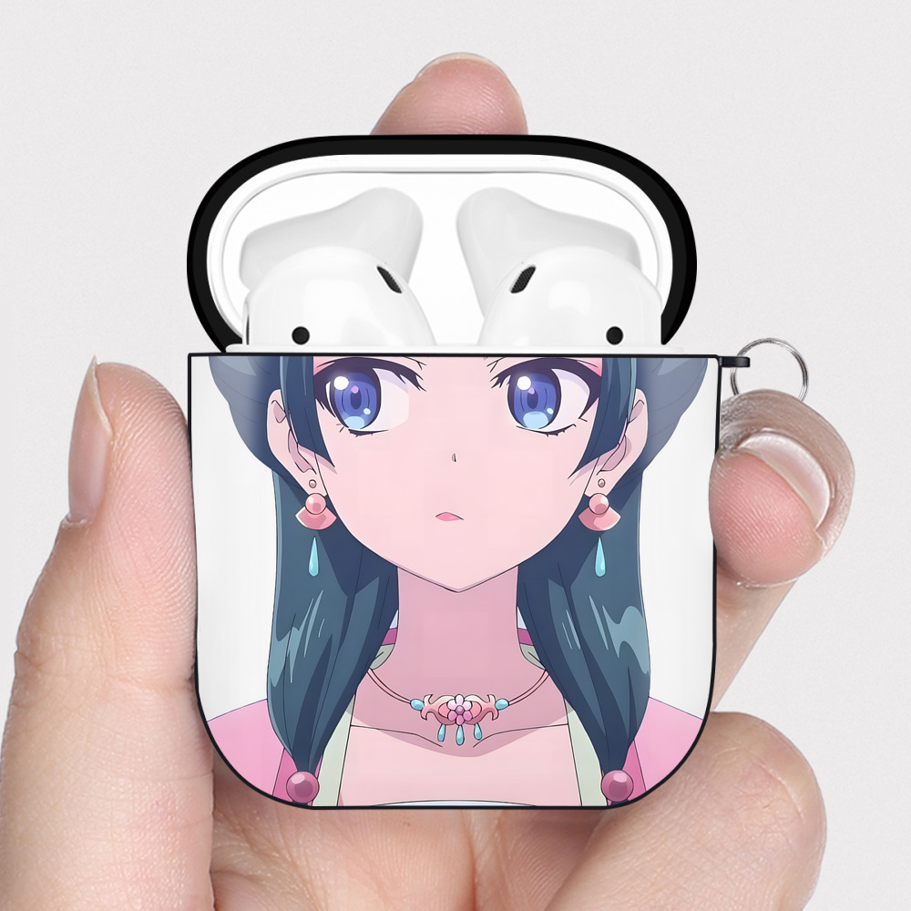 （画像用） 薬屋のひとりごと The Apothecary Diaries AirPods 第2世代保護ケース ハードシェル ブラック 耐衝撃・防指紋・カラビナ付き