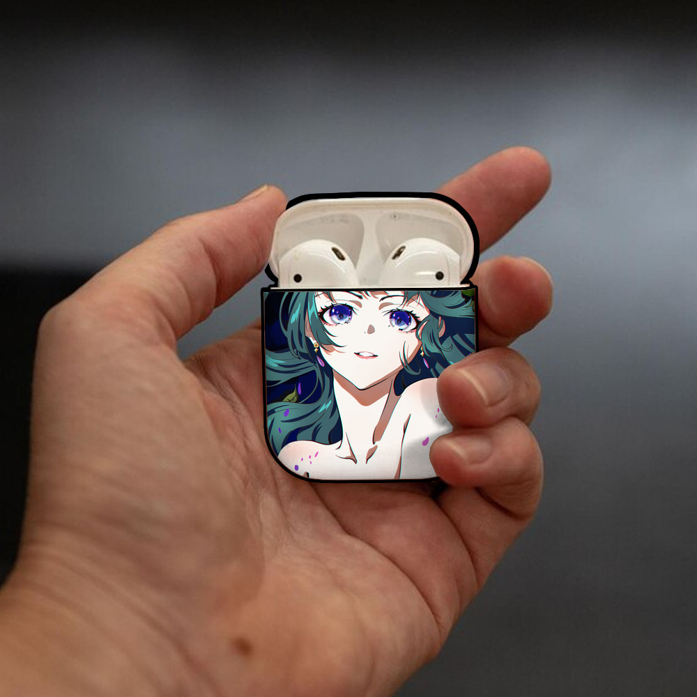 薬屋のひとりごと The Apothecary Diaries AirPods 第2世代保護ケース ハードシェル ブラック 耐衝撃・防指紋・カラビナ付き