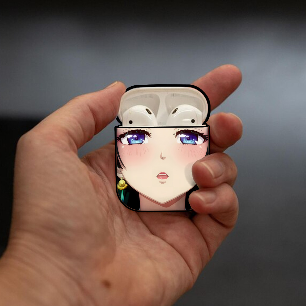 薬屋のひとりごと The Apothecary Diaries AirPods 第2世代保護ケース ハードシェル ブラック 耐衝撃・防指紋・カラビナ付き