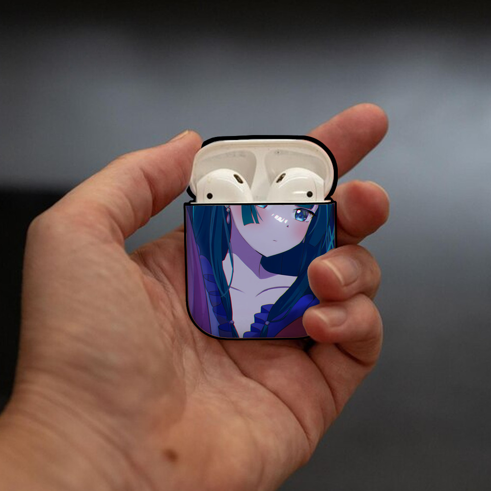 薬屋のひとりごと The Apothecary Diaries AirPods 第2世代保護ケース ハードシェル ブラック 耐衝撃・防指紋・カラビナ付き
