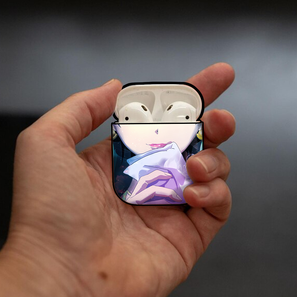 薬屋のひとりごと The Apothecary Diaries AirPods 第2世代保護ケース ハードシェル ブラック 耐衝撃・防指紋・カラビナ付き