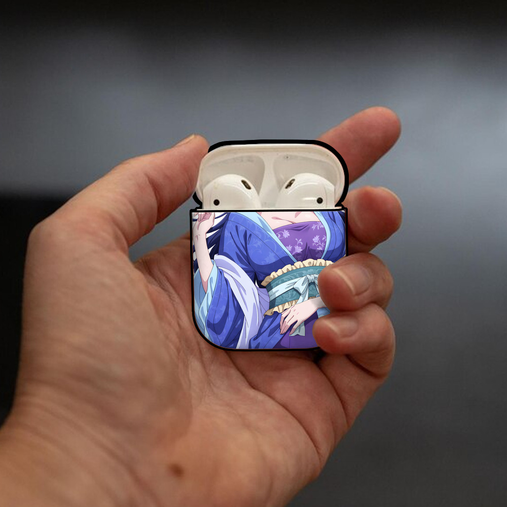 薬屋のひとりごと The Apothecary Diaries AirPods 第2世代保護ケース ハードシェル ブラック 耐衝撃・防指紋・カラビナ付き