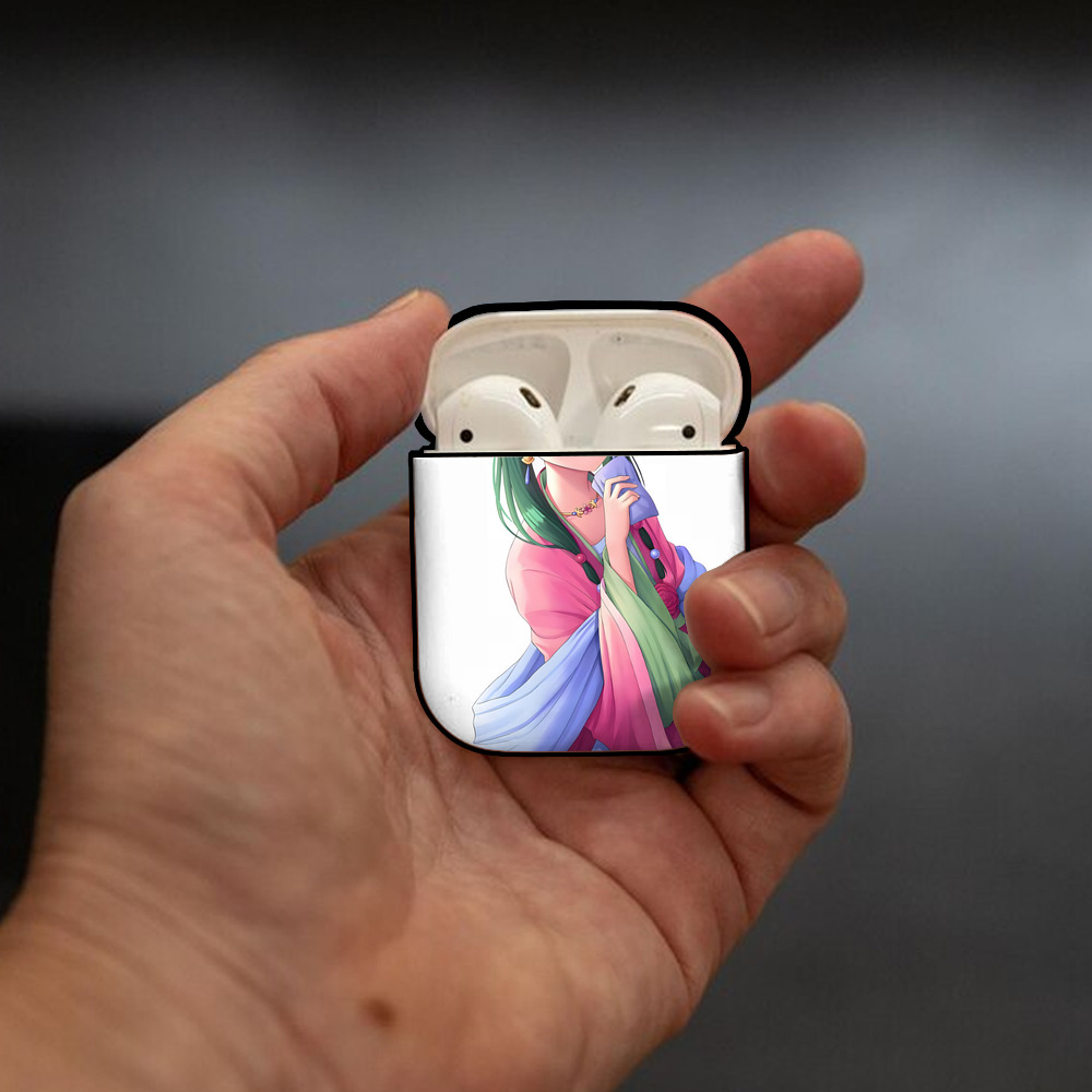 薬屋のひとりごと The Apothecary Diaries AirPods 第2世代保護ケース ハードシェル ブラック 耐衝撃・防指紋・カラビナ付き