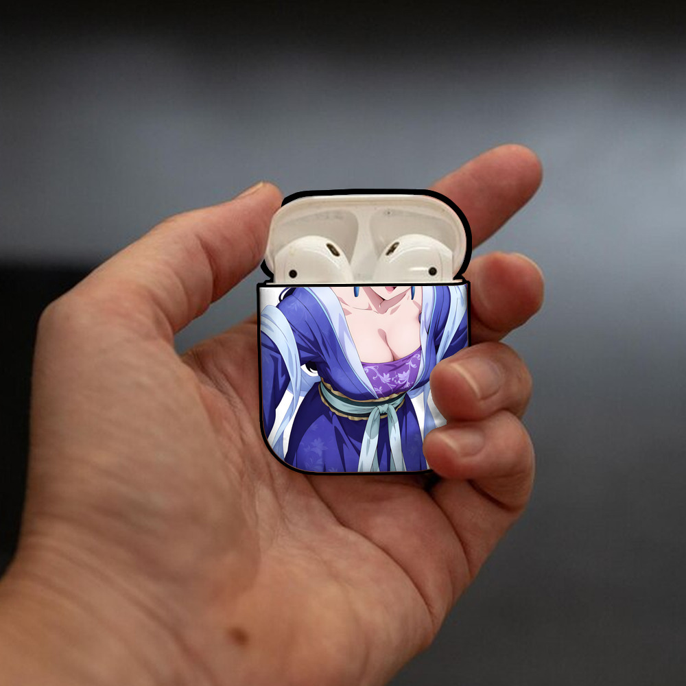 薬屋のひとりごと The Apothecary Diaries AirPods 第2世代保護ケース ハードシェル ブラック 耐衝撃・防指紋・カラビナ付き