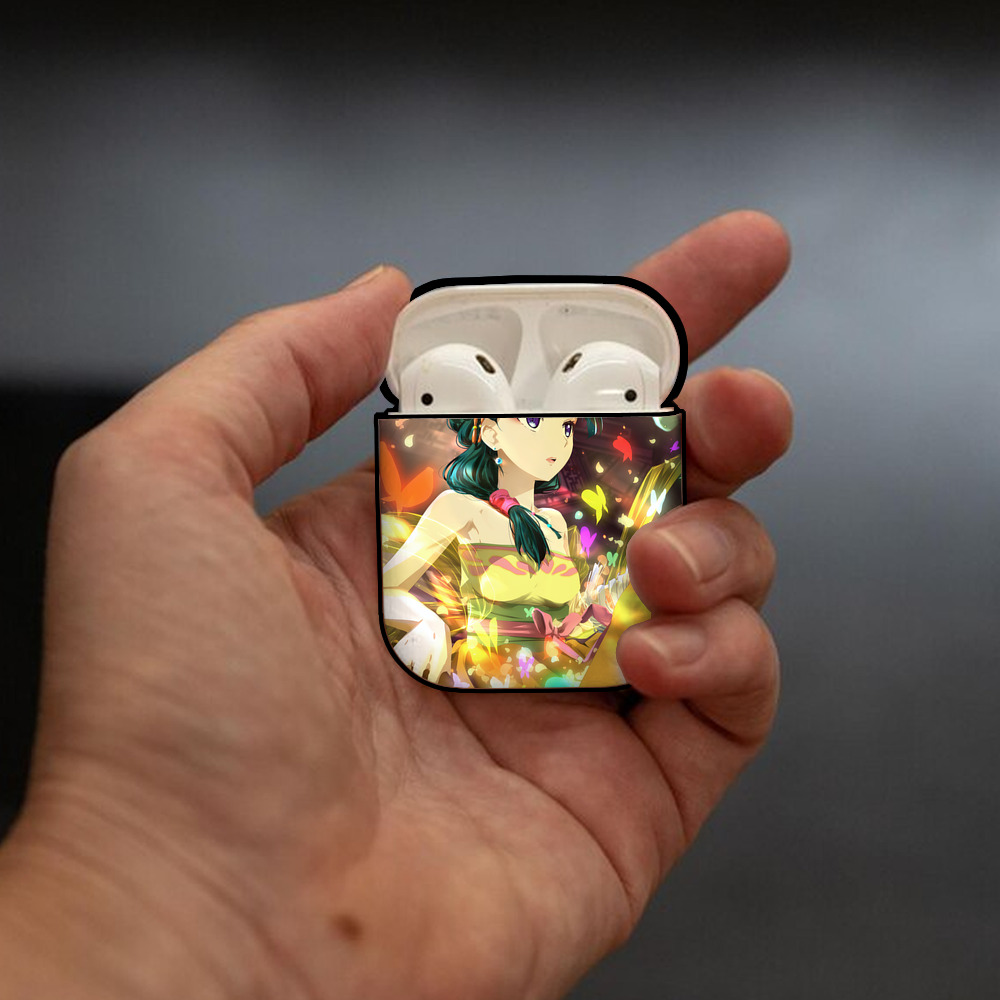 薬屋のひとりごと The Apothecary Diaries AirPods 第2世代保護ケース ハードシェル ブラック 耐衝撃・防指紋・カラビナ付き
