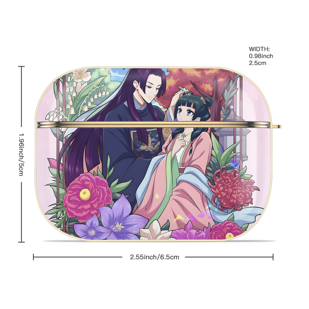 薬屋のひとりごと The Apothecary Diaries 【AirPods Pro用】ハードシェル保護ケース｜耐衝撃・防指紋・カラビナ付き商品仕様