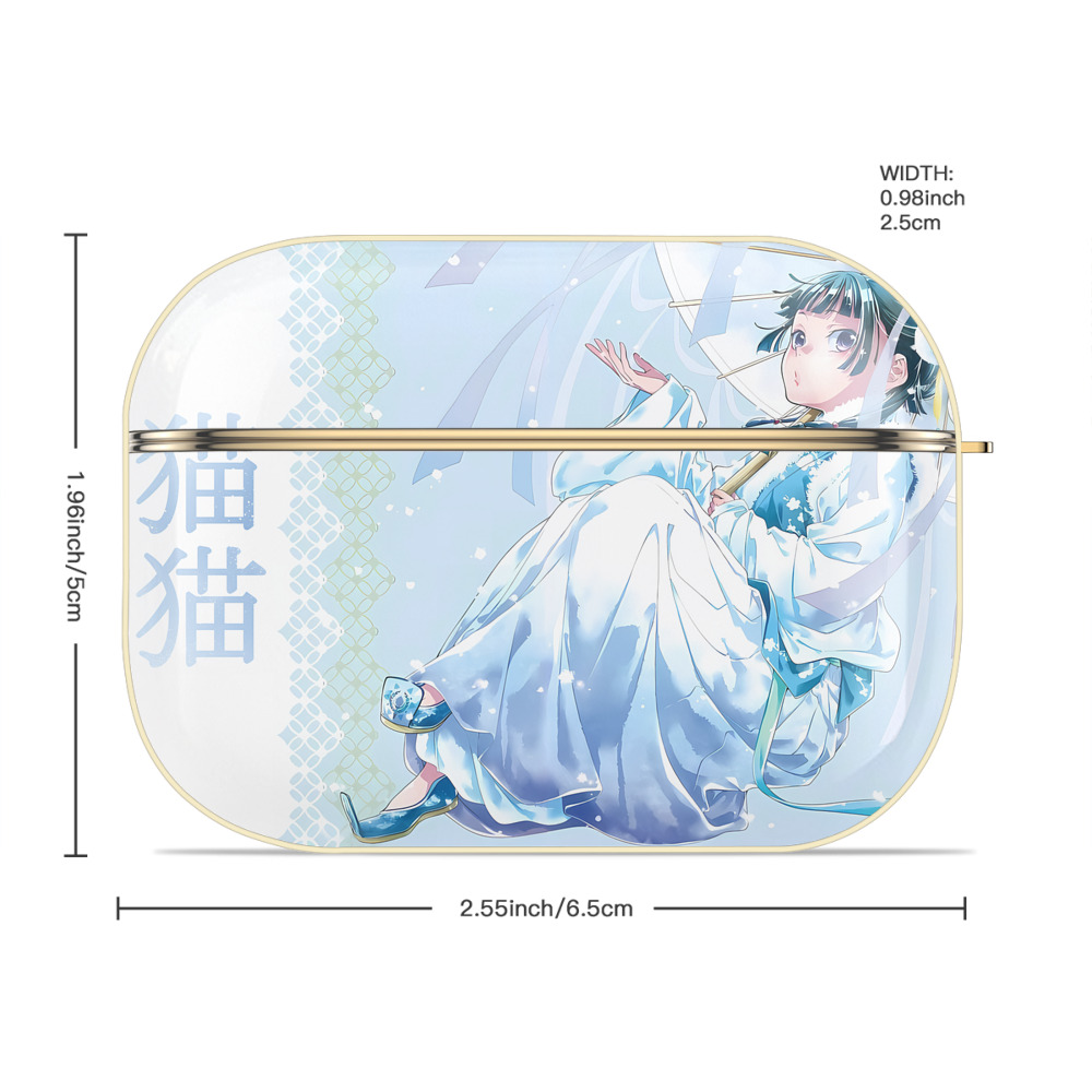 薬屋のひとりごと The Apothecary Diaries 【AirPods Pro用】ハードシェル保護ケース｜耐衝撃・防指紋・カラビナ付き商品仕様