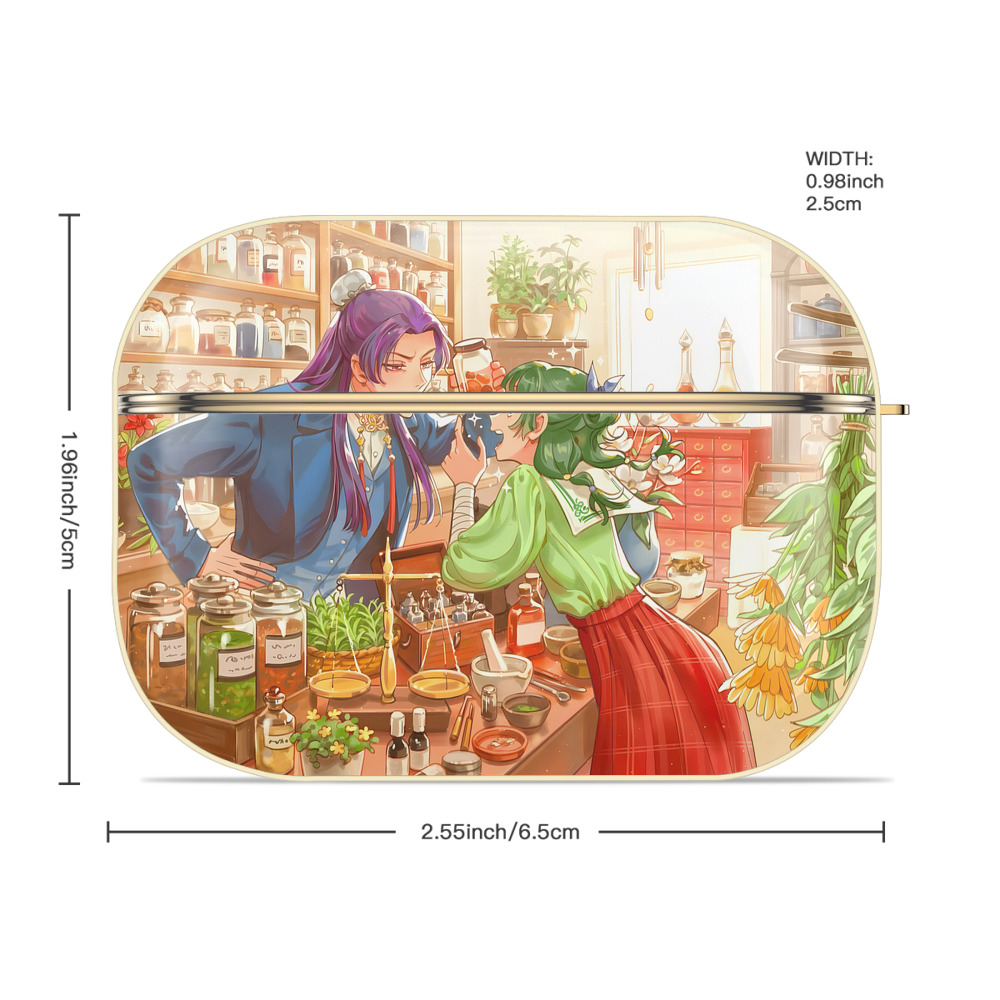 薬屋のひとりごと The Apothecary Diaries 【AirPods Pro用】ハードシェル保護ケース｜耐衝撃・防指紋・カラビナ付き商品仕様