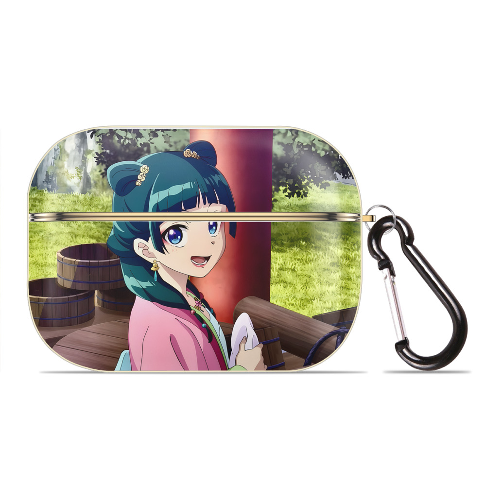 （画像用） 薬屋のひとりごと The Apothecary Diaries 【AirPods Pro用】ハードシェル保護ケース｜耐衝撃・防指紋・カラビナ付き商品仕様