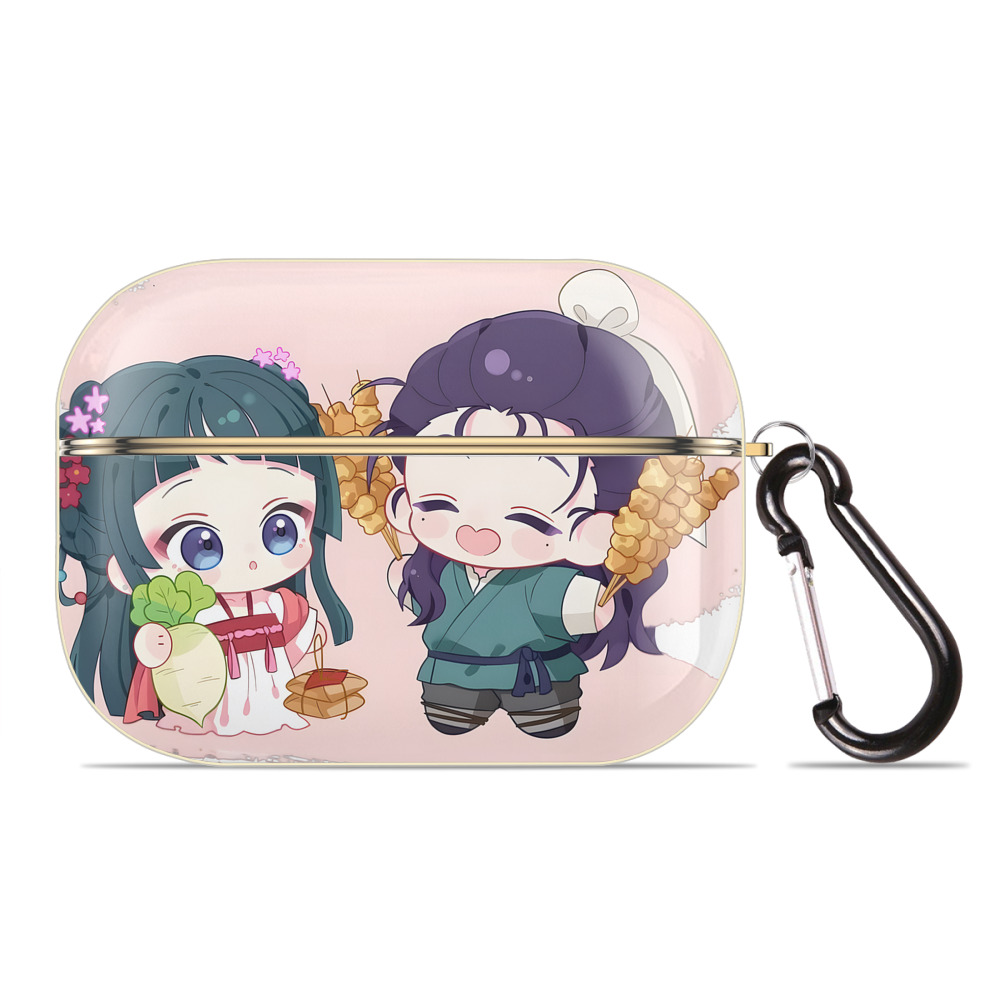 （画像用） 薬屋のひとりごと The Apothecary Diaries 【AirPods Pro用】ハードシェル保護ケース｜耐衝撃・防指紋・カラビナ付き商品仕様