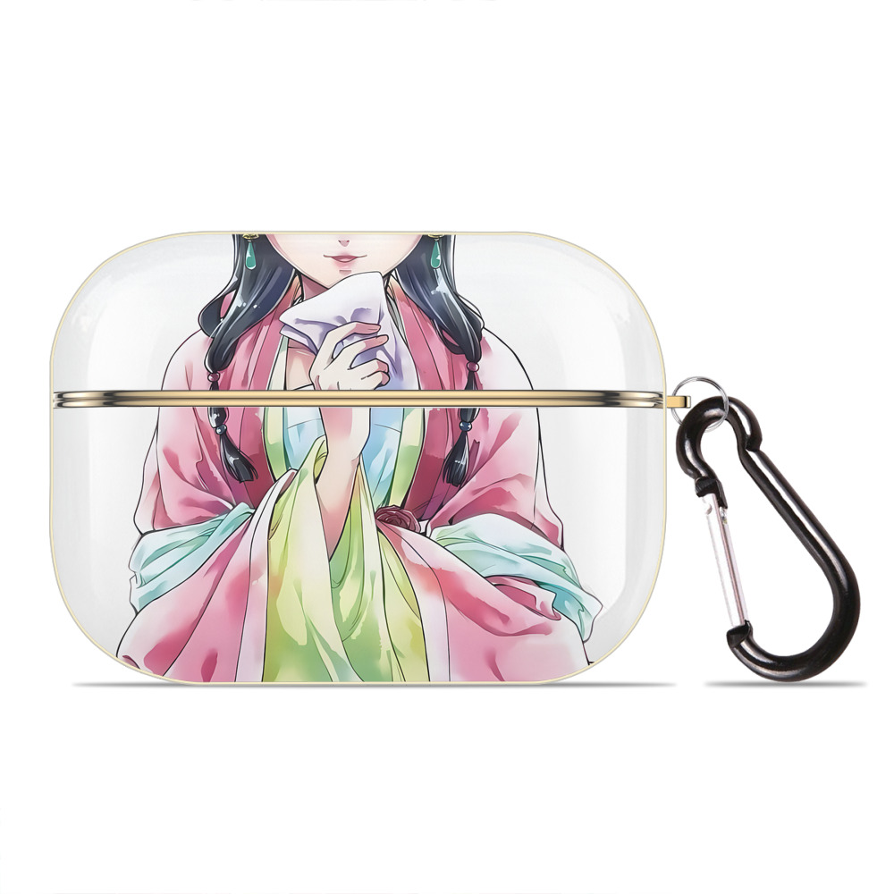 （画像用） 薬屋のひとりごと The Apothecary Diaries 【AirPods Pro用】ハードシェル保護ケース｜耐衝撃・防指紋・カラビナ付き商品仕様