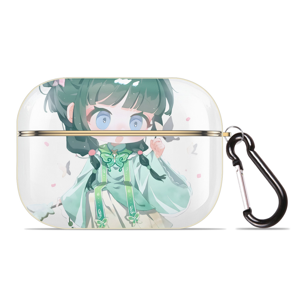 （画像用） 薬屋のひとりごと The Apothecary Diaries 【AirPods Pro用】ハードシェル保護ケース｜耐衝撃・防指紋・カラビナ付き商品仕様