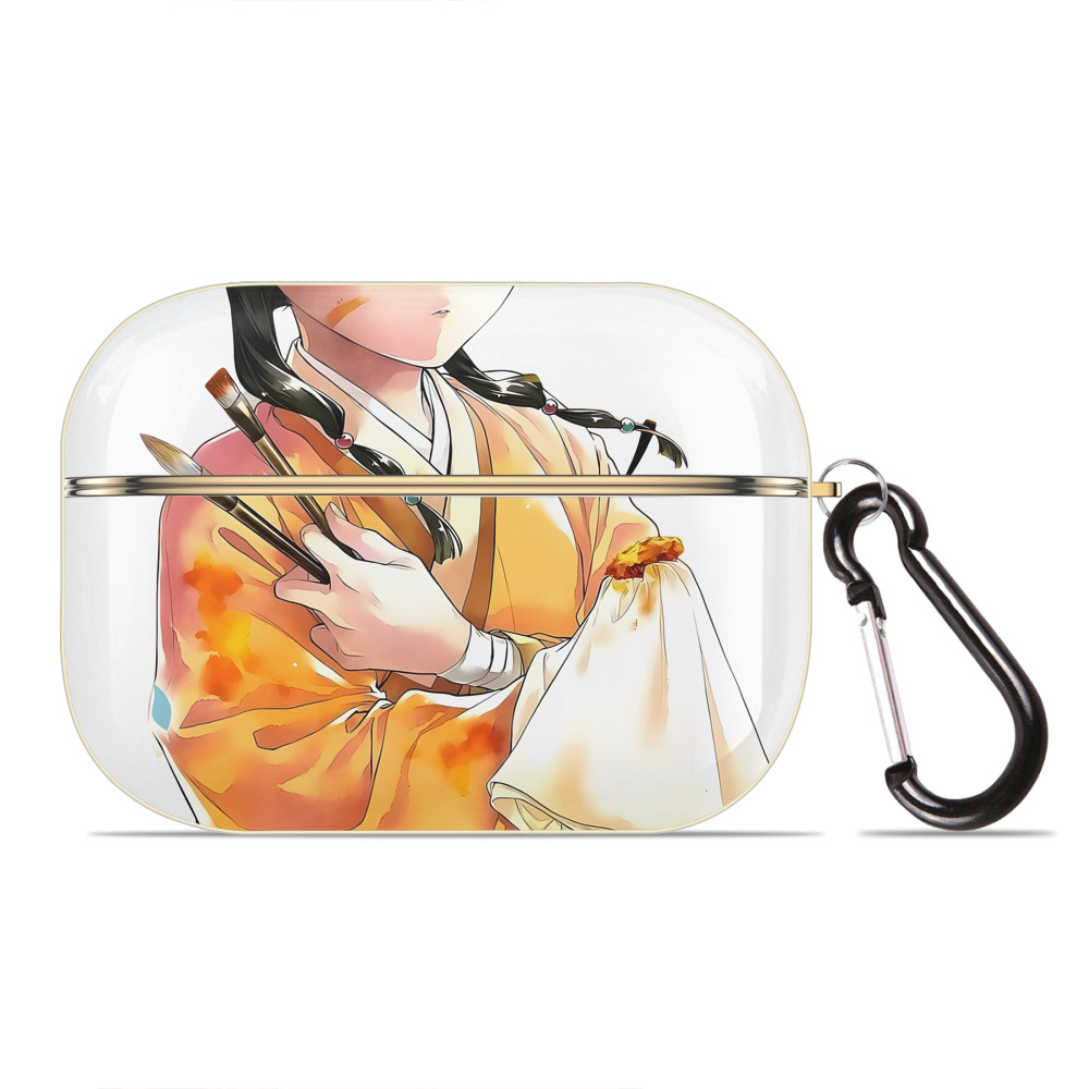 （画像用） 薬屋のひとりごと The Apothecary Diaries 【AirPods Pro用】ハードシェル保護ケース｜耐衝撃・防指紋・カラビナ付き商品仕様