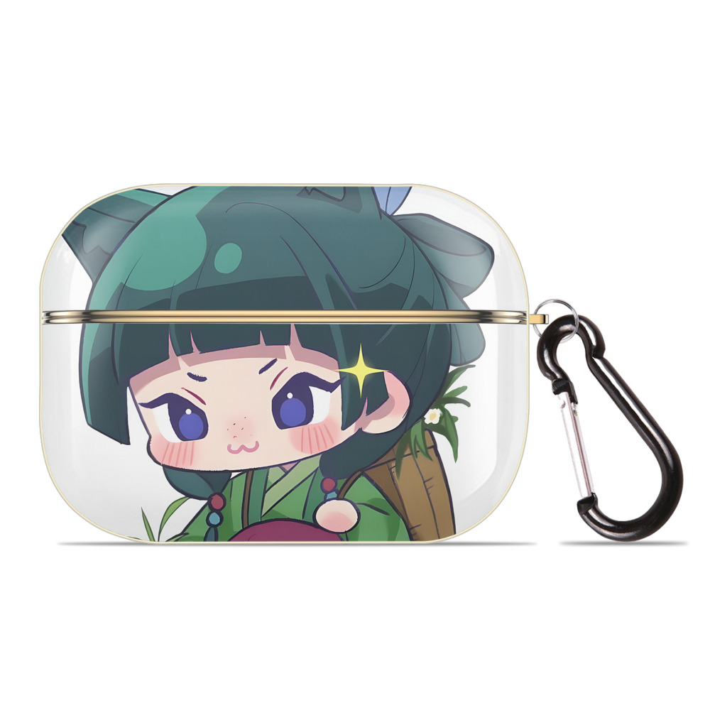 （画像用） 薬屋のひとりごと The Apothecary Diaries 【AirPods Pro用】ハードシェル保護ケース｜耐衝撃・防指紋・カラビナ付き商品仕様