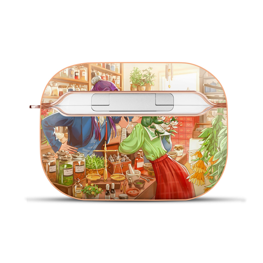 （画像用） 薬屋のひとりごと The Apothecary Diaries 【AirPods Pro用】ハードシェル保護ケース｜耐衝撃・防指紋・カラビナ付き商品仕様