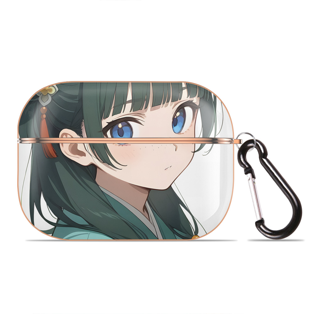 （画像用） 薬屋のひとりごと The Apothecary Diaries 【AirPods Pro用】ハードシェル保護ケース｜耐衝撃・防指紋・カラビナ付き商品仕様